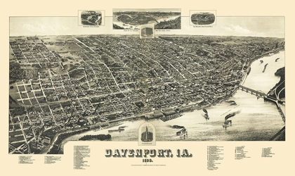 Picture of DAVENPORT IOWA - WELLGE 1888