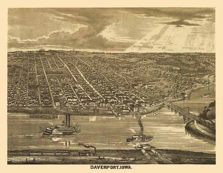 Picture of DAVENPORT IOWA - ANDREAS 1875