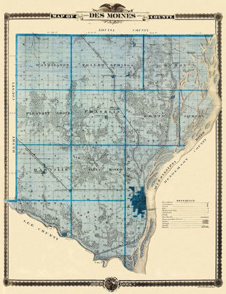 Picture of DES MOINES IOWA - SHOBER 1875