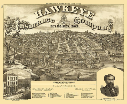 Picture of DES MOINES IOWA - ANDREAS 1875