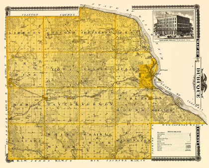 Picture of DUBUQUE IOWA LANDOWNER - ANDREAS 1874