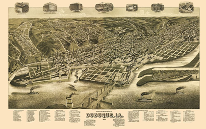 Picture of DUBUQUE IOWA - WELLGE 1889