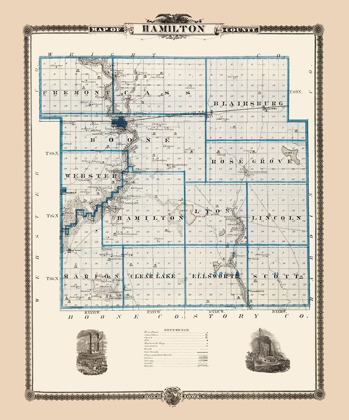 Picture of HAMILTON IOWA LANDOWNER - ANDREAS 1874