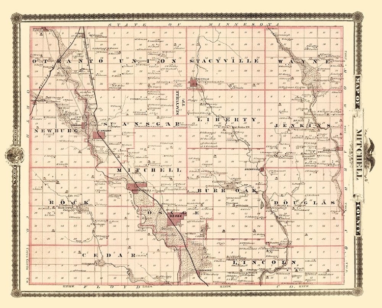 Picture of MITCHELL IOWA LANDOWNER - ANDREAS 1874