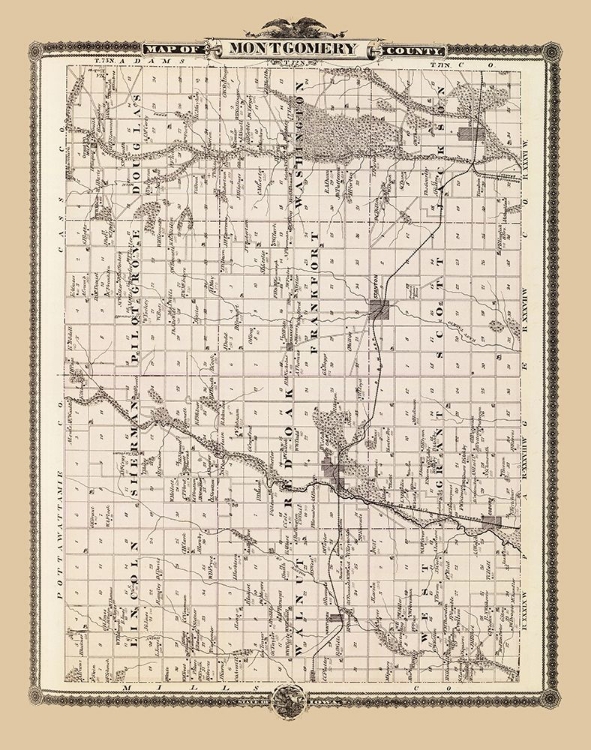 Picture of MONTGOMERY IOWA LANDOWNER - ANDREAS 1875