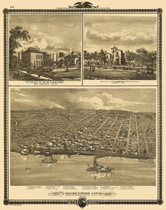 Picture of MUSCATINE IOWA - ANDREAS 1875