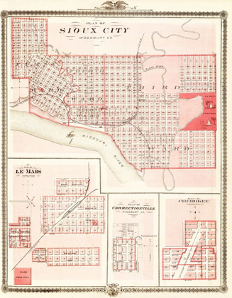 Picture of SIOUX CITY, LE MARS IOWA - ANDREAS 1875