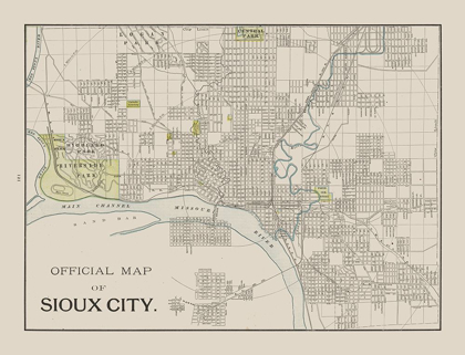 Picture of SIOUX CITY IOWA - CRAM 1892