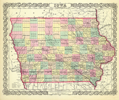 Picture of IOWA - COLTON 1856