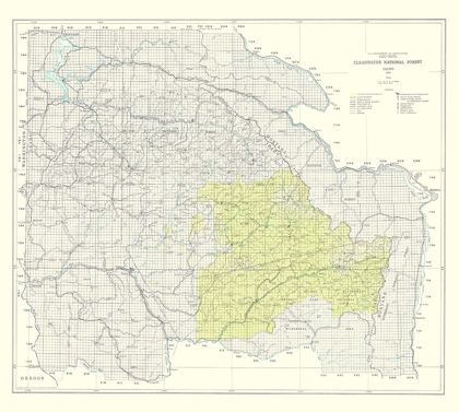 Picture of CLEARWATER NATIONAL FOREST IDAHO - USDA 1961