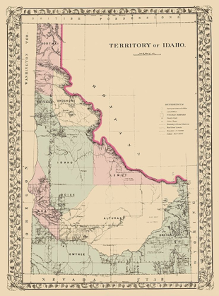 Picture of IDAHO TERRITORY - MITCHELL 1881