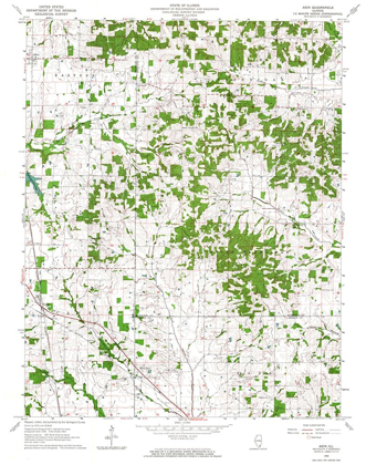 Picture of AKIN ILLINOIS QUAD - USGS 1963