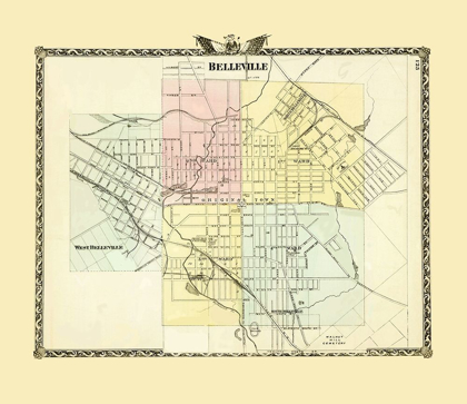 Picture of BELLEVILLE ILLINOIS - WARNER 1876