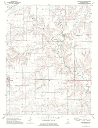 Picture of EAST CARTHAGE ILLINOIS QUAD - USGS 1974