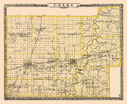 Picture of COLES COUNTY ILLINOIS - BEERS 1876