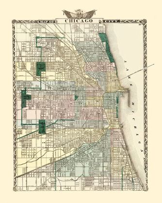 Picture of CHICAGO ILLINOIS - WARNER 1870