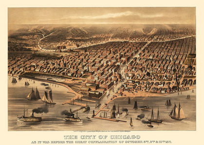 Picture of CHICAGO ILLINOIS - DAVIS 1871