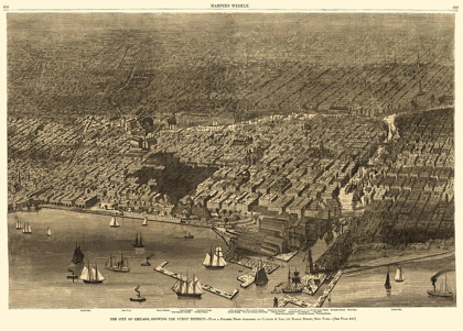 Picture of CHICAGO ILLINOIS - CURRIER 1874