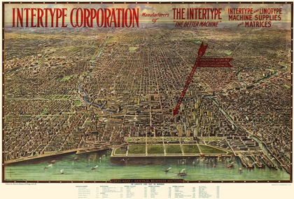 Picture of CHICAGO ILLINOIS - AEROVIEW 1916