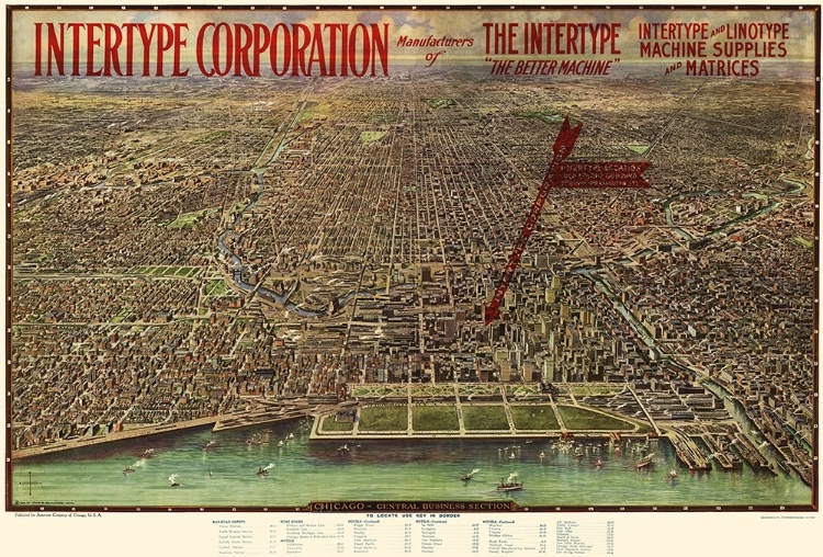 Picture of CHICAGO ILLINOIS - AEROVIEW 1916