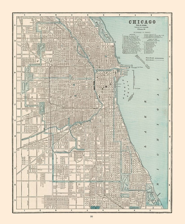 Picture of CHICAGO  ILLINOIS - CRAM 1892