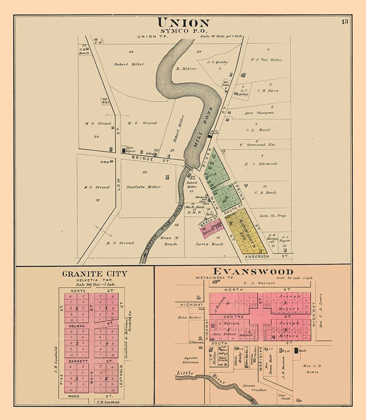 Picture of UNION, GRANITE CITY, EVANSWOOD  WISCONSIN