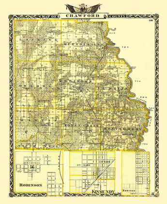 Picture of CRAWFORD ILLINOIS LANDOWNER - WARNER 1870