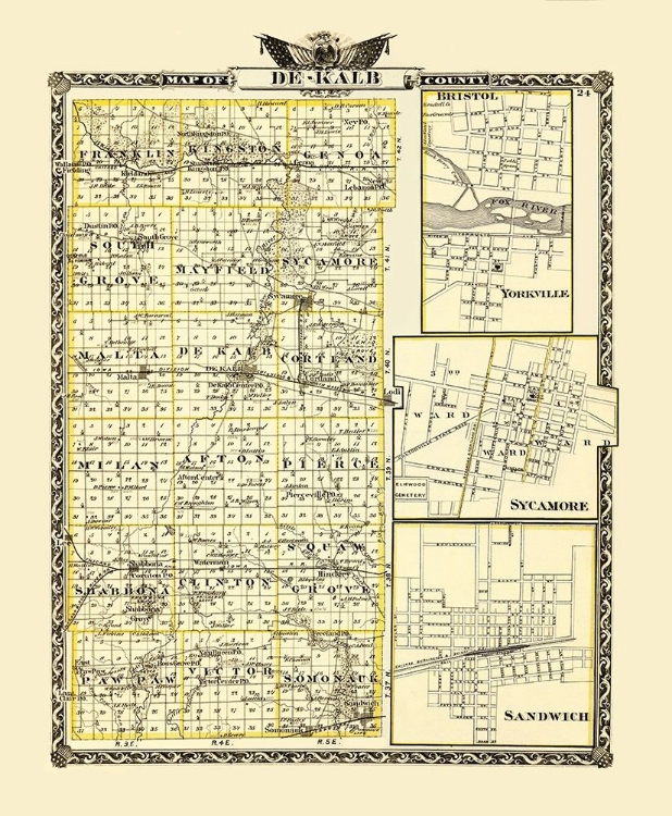 Picture of DEKALB ILLINOIS - WARNER 1876