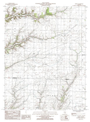 Picture of EBERLE ILLINOIS QUAD - USGS 1985