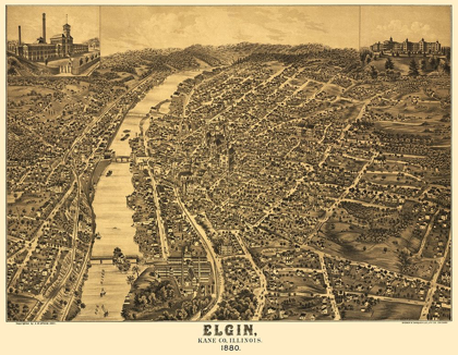 Picture of ELGIN ILLINOIS - SHOBER 1880