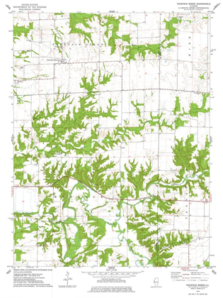 Picture of FOUNTAIN GREEN ILLINOIS QUAD - USGS 1974