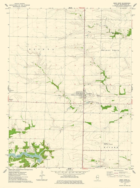 Picture of GOOD HOPE ILLINOIS QUAD - USGS 1974