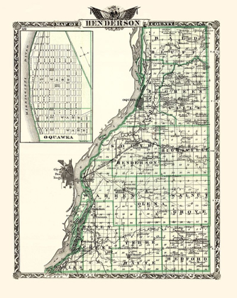 Picture of HENDERSON ILLINOIS LANDOWNER - WARNER 1876