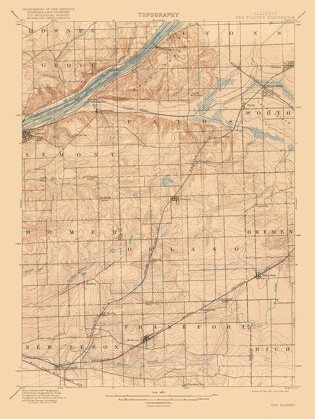 Picture of ILLINOIS DES PLANES QUAD - USGS 1917