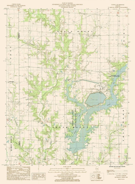 Picture of LATONA ILLINOIS QUAD - USGS 1985