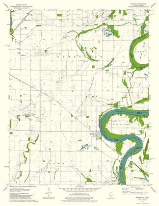 Picture of MAUNIE ILLINOIS QUAD - USGS 1974