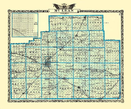 Picture of MCLEAN ILLINOIS LANDOWNER - WARNER 1870