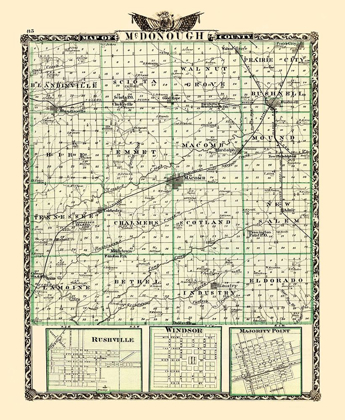 Picture of MCDONOUGH ILLINOIS LANDOWNER - WARNER 1870