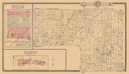 Picture of METCALF, ELBRIDGE, SHILOH  ILLINOIS - OGLE 1910