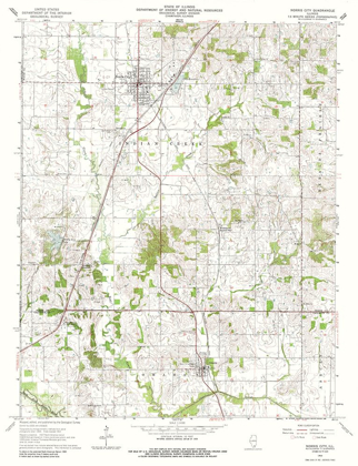 Picture of NORRIS CITY ILLINOIS QUAD - USGS 1963