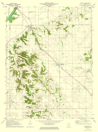 Picture of OAKFORD ILLINOIS QUAD - USGS 1971