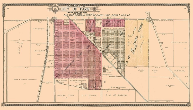 Picture of SOUTHERN PARIS  ILLINOIS - OGLE 1910