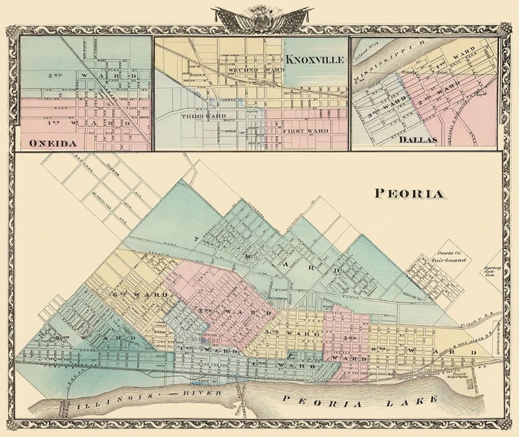 Picture of PEORIA, ONEIDA, KNOXVILLE, DALLAS ILLINOIS