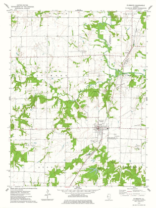 Picture of PLYMOUTH ILLINOIS QUAD - USGS 1974