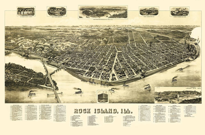 Picture of ROCK ISLAND ILLINOIS - WELLGE 1888