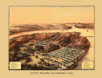 Picture of ROCK ISLAND BARRACKS ILLINOIS - SPEIDEL 1864