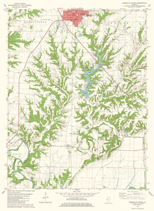 Picture of SOUTH RUSHVILLE ILLINOIS QUAD - USGS 1981