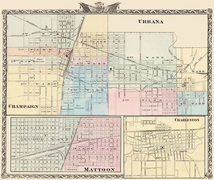 Picture of URBANA, CHAMPAIGN, MATTOON, CHARLESTON ILLINOIS