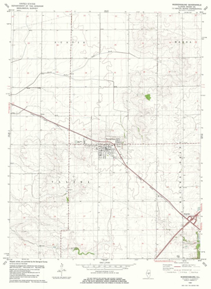 Picture of WARRENSBURG ILLINOIS QUAD - USGS 1982