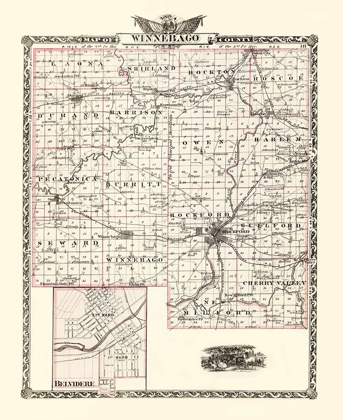 Picture of WINNEBAGO ILLINOIS LANDOWNER - WARNER 1876